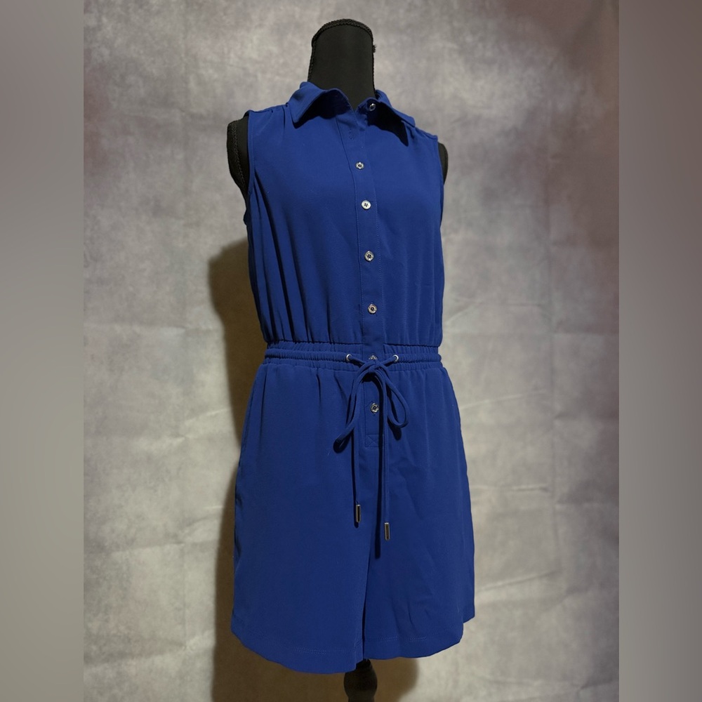 Calvin Klein Royal Blue Sleeveless Romper